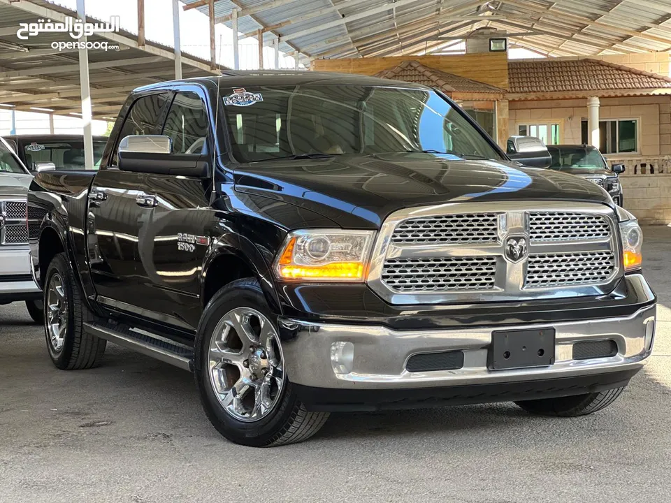 Dodge Ram 1500 Longhorn  Desiel 2016 فل كامل كلين تايتل