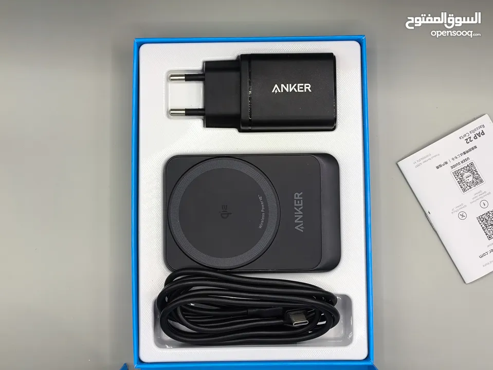 شاحن Anker MagGo الثلاثي 3-in-1  بنص السعر 300 بدل 700