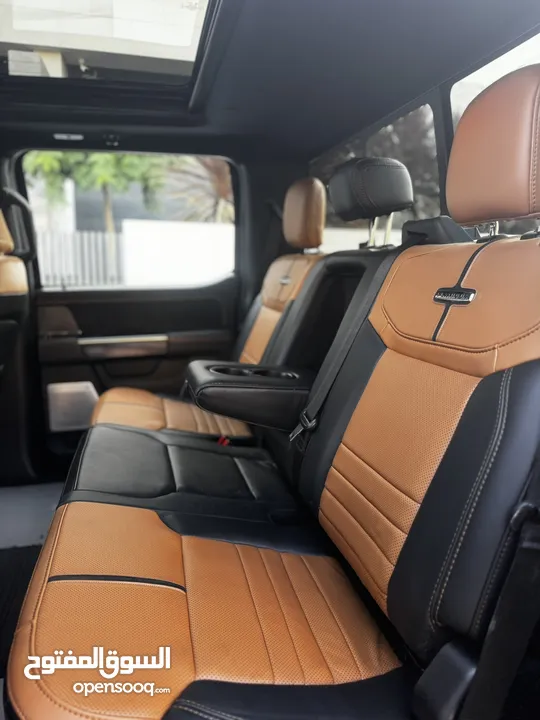 ford f150 platinum 2022 hybrid 3500 cc powerboost  بلاتينيوم لون كحلي و داخلية مميزة لون كاميل