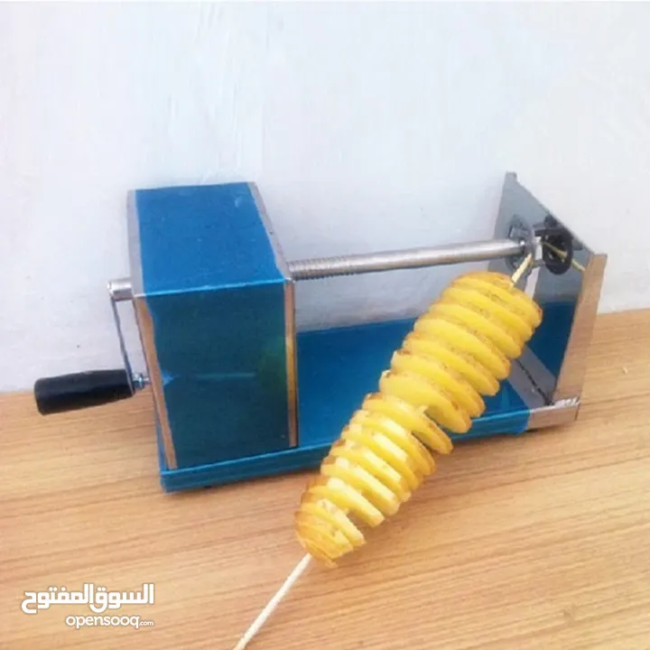 الة بطاطا طريقة عمل البطاطس اللولبية شرائح البطاطس الحلزونية الخضار طريقة عمل البطاطس اللولبية