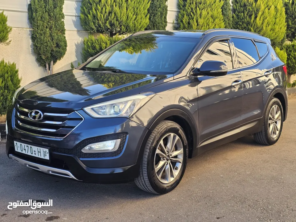 جيب هونداي سنتافي فل ما عدا فتحة لون بترولي مميز سعر حرق على الكاش