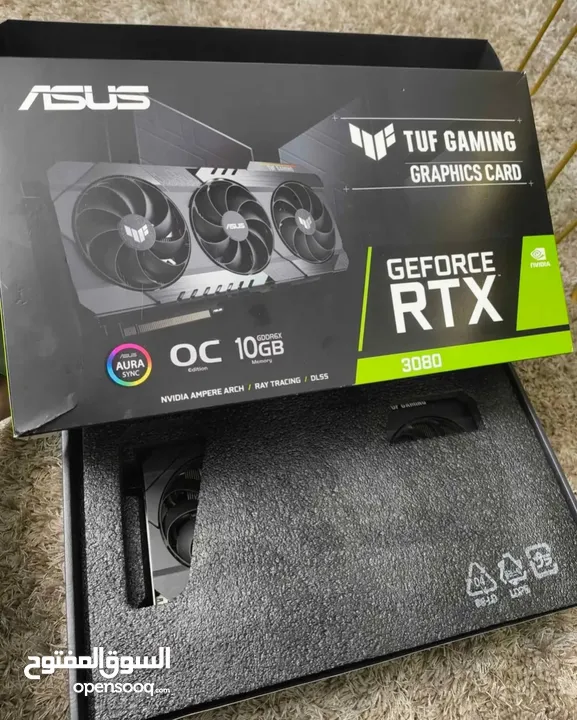 RTX Asus tuf gaming OC 3 fan   كرت بحالة الوكالة أن شاءالله ربي يطرح البركة لصاحب النصيب