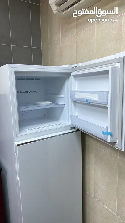 Samsung 450L Double Door Refrigerator, Snow سامسونج ثلاجة 450 لتر-White بباب مزدوج ، أبيض