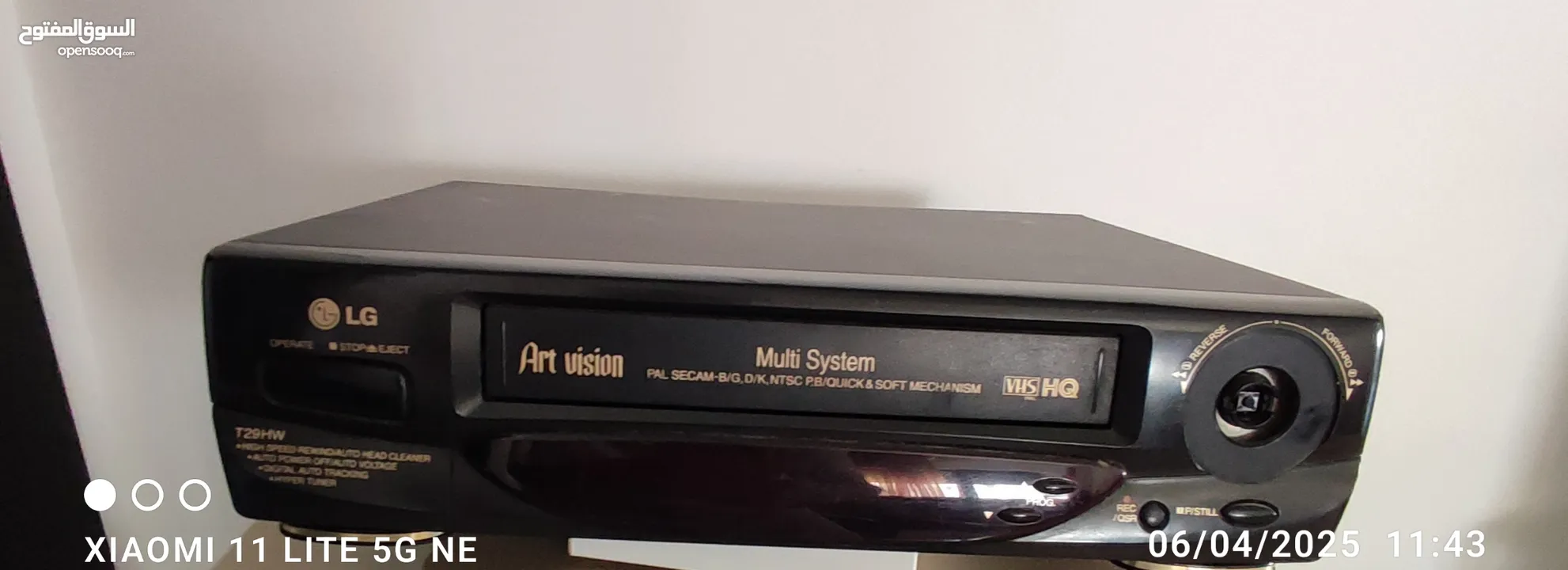 فيديو LG شريط كبير VHS غير صالح. واجهزه سمعيه أخرى