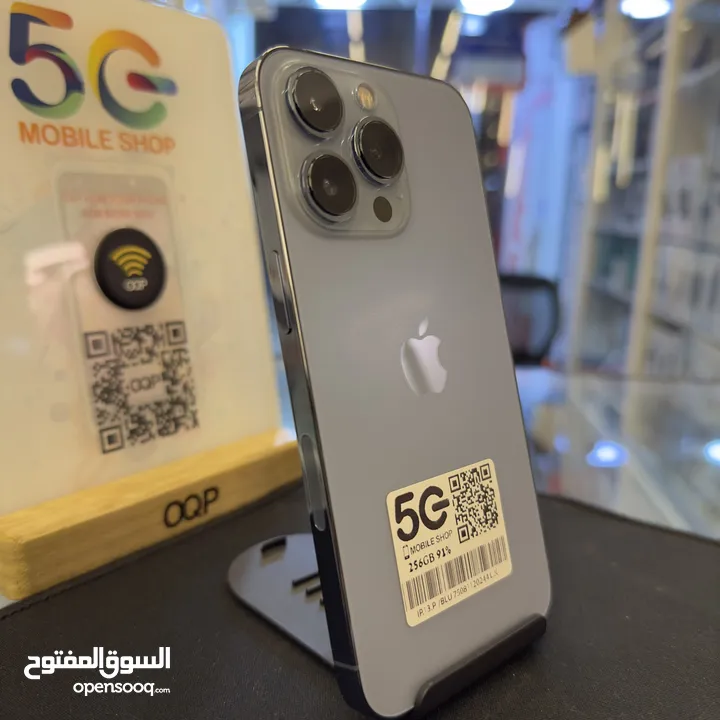 صلي على النبي وسعر نهاااائي انزل التفاصيل وشوف كامل تفاصيلها كامله  Iphone 13 Pro 256GB 91% وكالتها