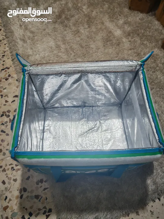 شنتة كريم مع جاكيت استعمال خفيف جدا شبه جديد