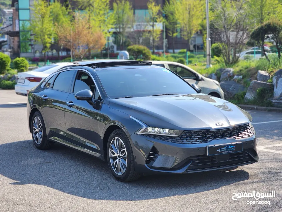 KIA K5 Hybrid 2021بانوراما فل  وارد كوري فحص كامل و لا ملاحظه كلين تايتل من دون حوادث
