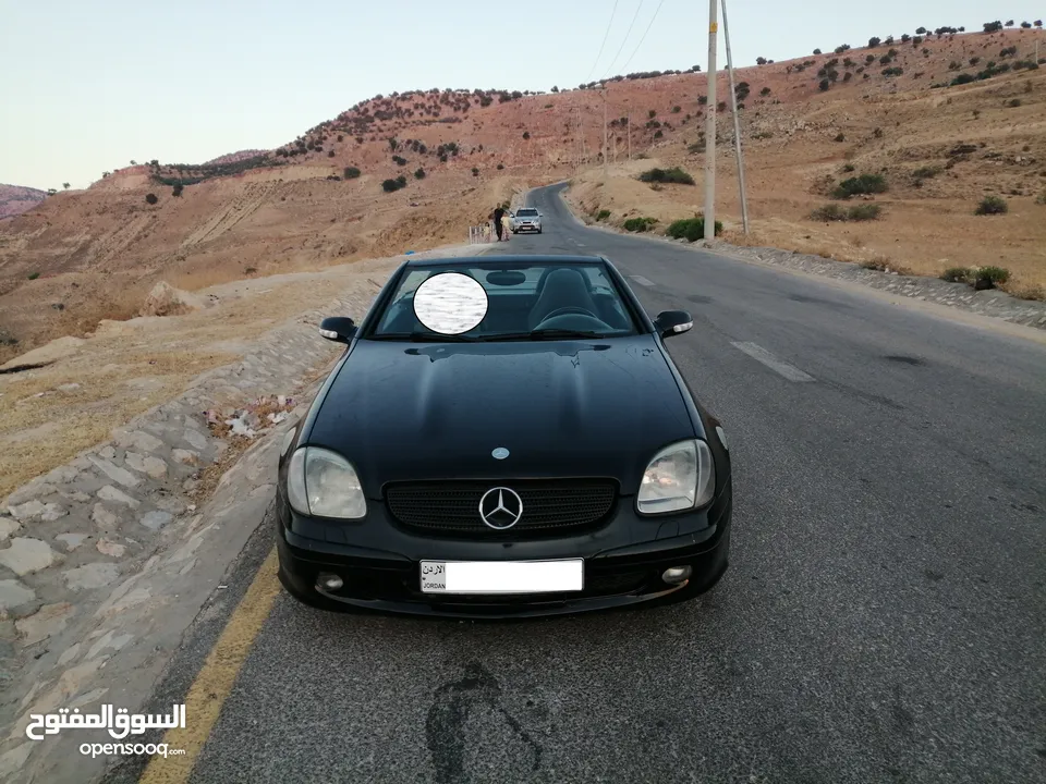 مرسيدس SLK 2003 لون أسود ملوكي، كشف، ترخيص جديد وارد غرغور مالك ثالث من الوكالة