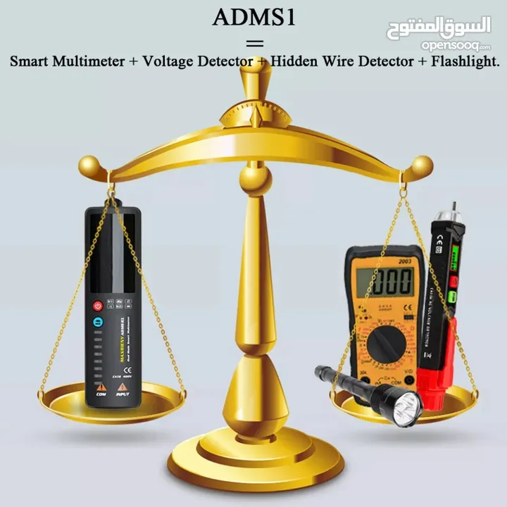 MAXRIENY Dual Mode Intelligent Detection Multimeter Voltage Detector AC/DC