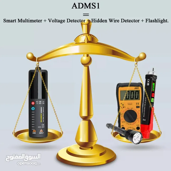 MAXRIENY Dual Mode Intelligent Detection Multimeter Voltage Detector AC ...