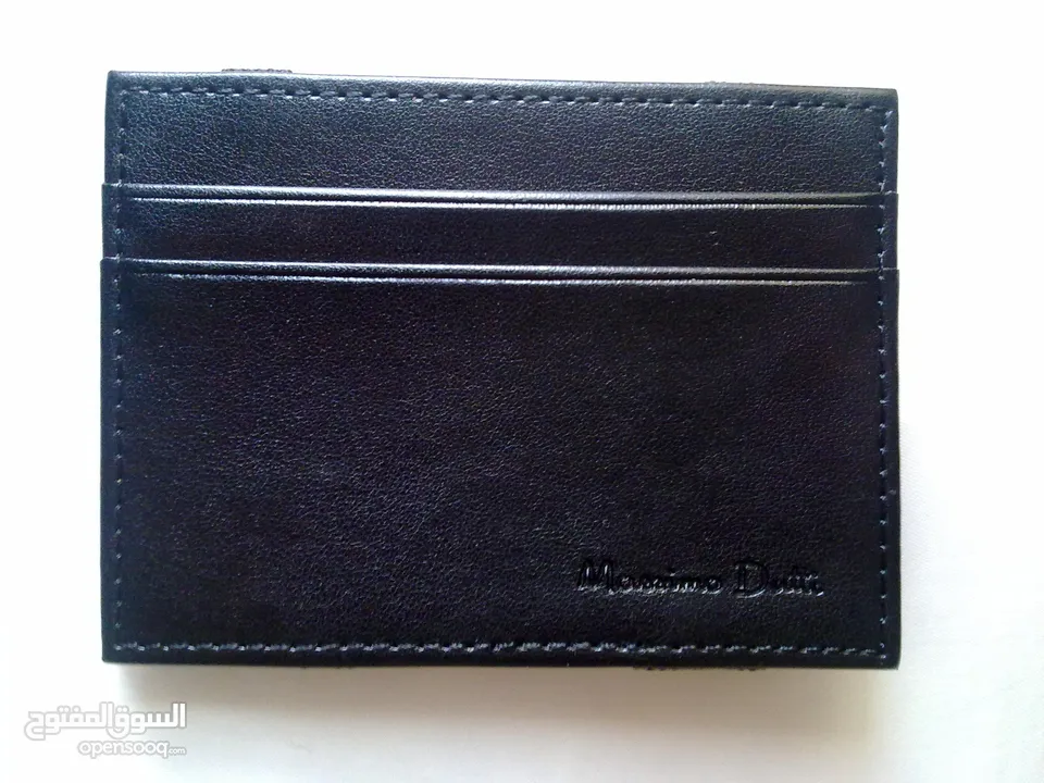 محفظة كالفين كلاين جلد طبيعي 100% Calvin Kleininc Mens - Black (شحن مجاني للبيت)
