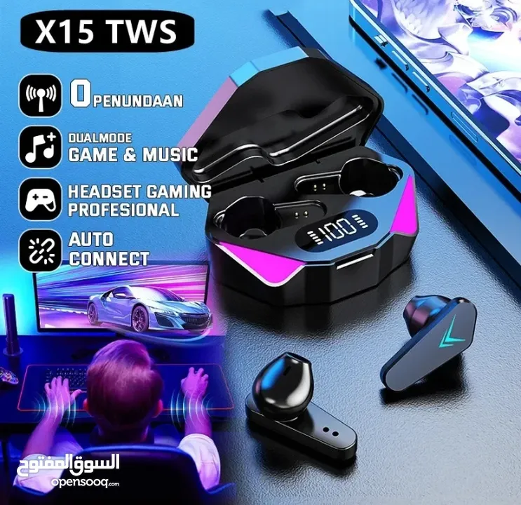 X15 GAMING EARBUDS WIRELESS BLUETOOTH