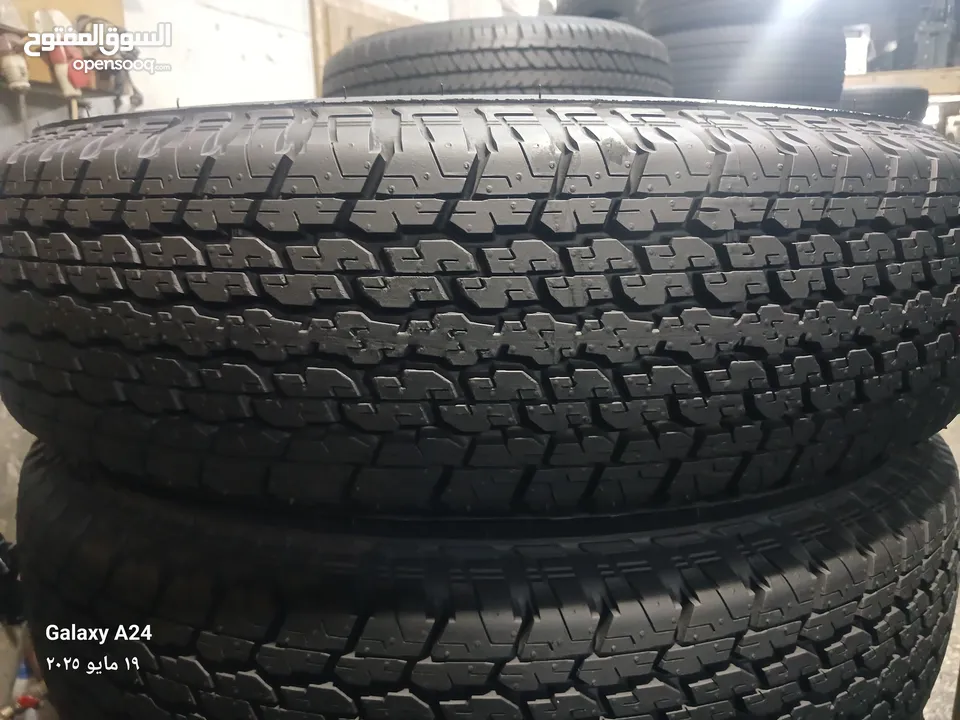 القياس 16 ار 205  من اعلا المواصفات بالاطارات العالميه دبل قومه دبل ستيل نسبت المطاط 100بل100