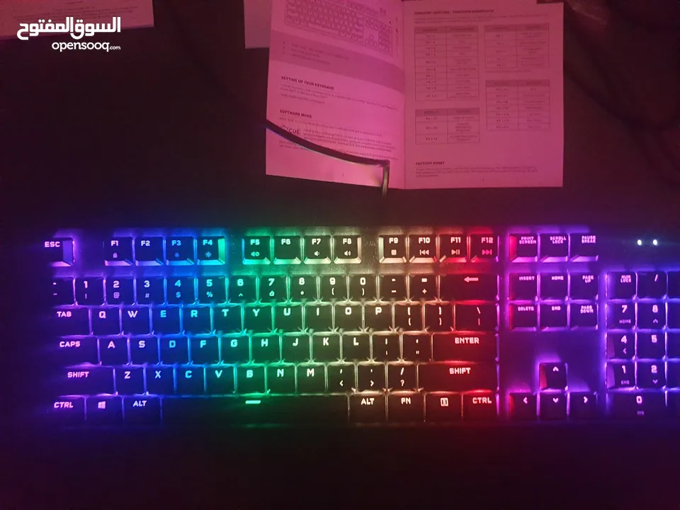 K60 RGB LOW PROFILE mechanical keyboard /ميكانيكل كيبورد