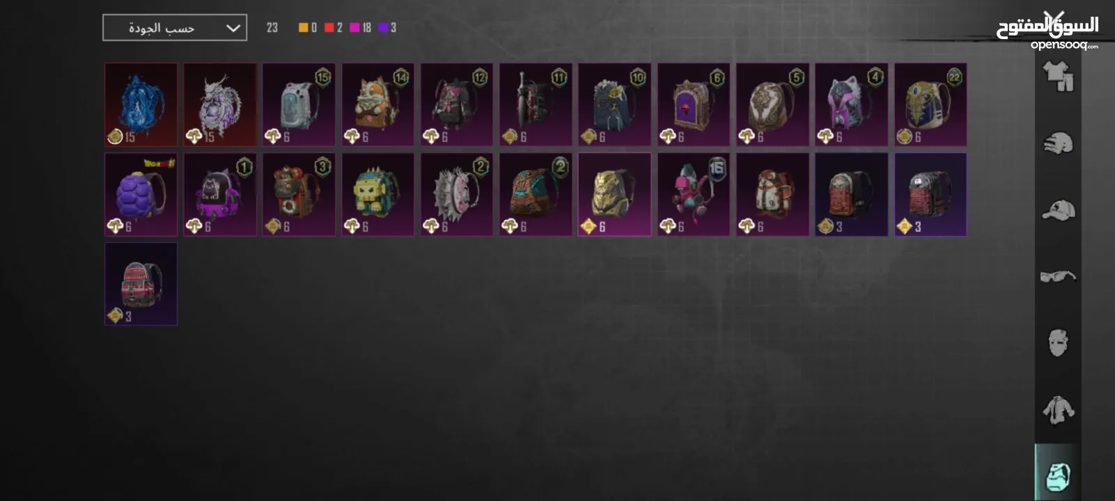 حساب ببجي للبيع