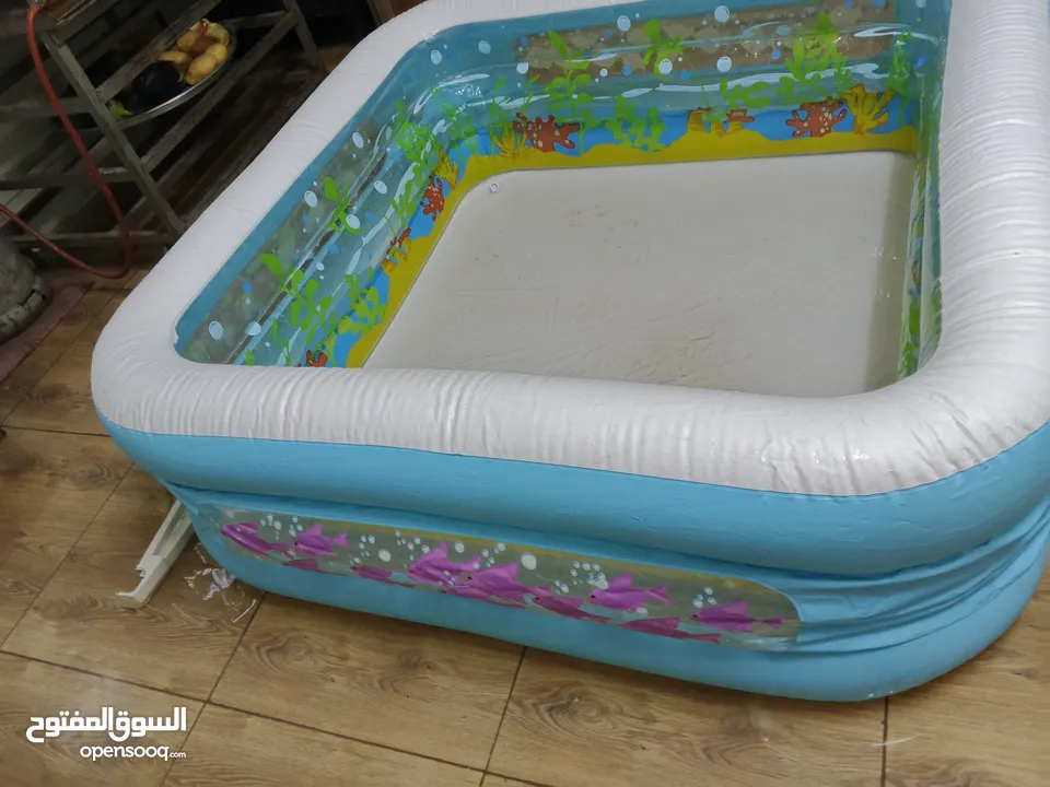 مسبح  نفخ  متر ثلاث طبقات