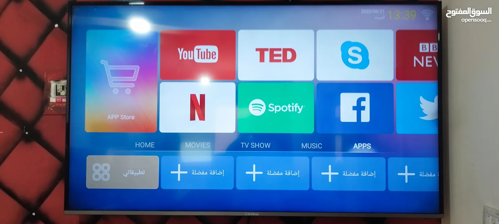 شاشه نوع ivew 65inch smart 4k HDR 10