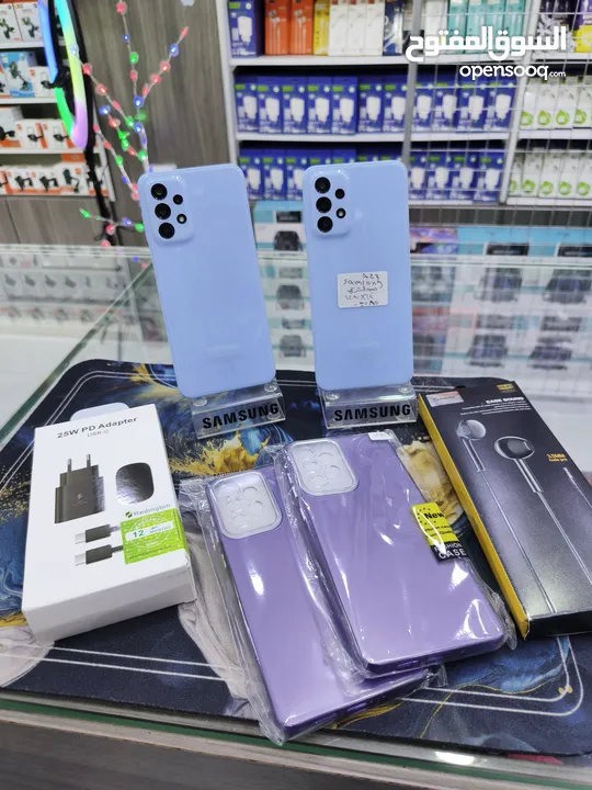الازرق البارد متوفر SAMSUNG A23 رام 12 جيجا 128 بدون كرتونه معه بكج هدية متوفر توصيل