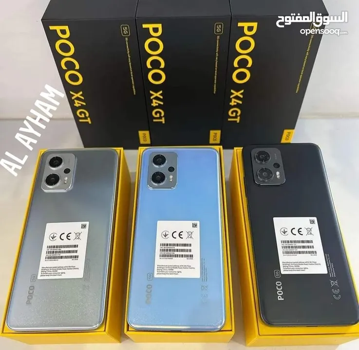 مستعمل اخو الجديد poco X4 GT 5G رام 16 جيجا 256 أغراضة والكرتونه الأصلية متوفر توصيل