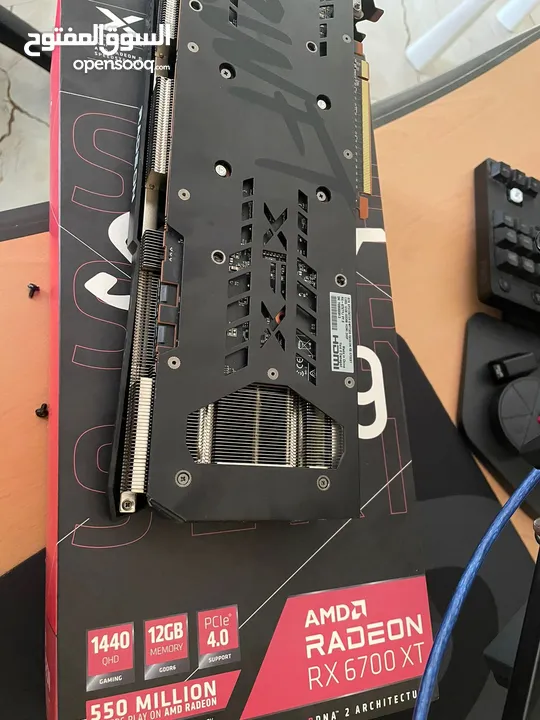 6700xt gpu كرت شاشة بحالة ممتازة