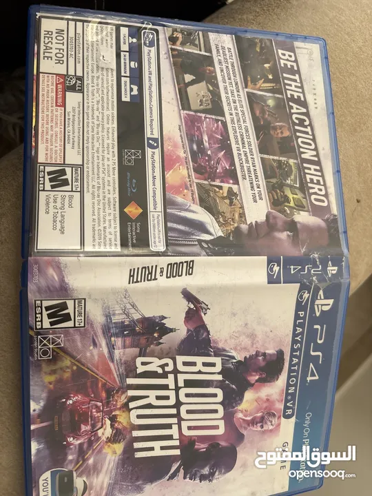 لعبة  blood and truth للبيع لجهاز الكونسل PlayStation 4 ps4 وابضا تنفع لجهاز  ps5  PlayStation  5