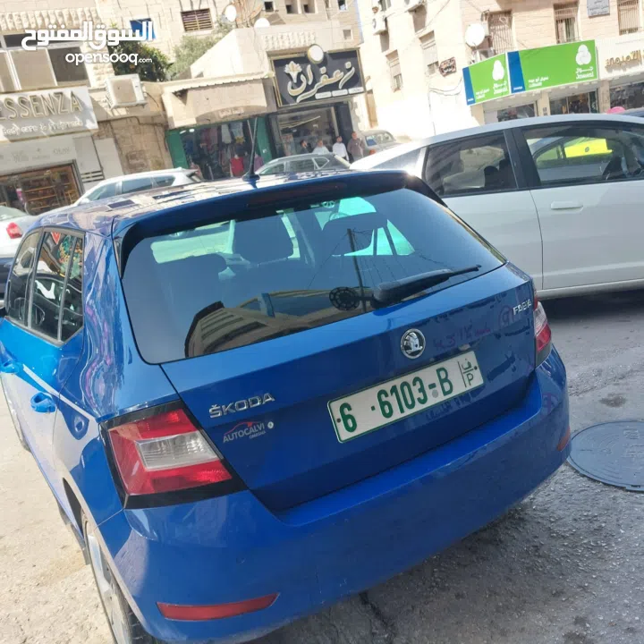 سكودا فابيا موديل 2020 شركة ترخيص وتامين لشهر 6 كل شي حديد