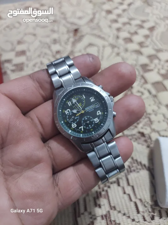 ساعه سيكو ستوب ووتش  اصلي 100بالمية شغالة 100بالمية بحالة ممتازة جدا