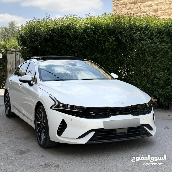 كيا kia k5 2022  ليمتيد فل اعلى صنف وارد كوري  فحص كامل 7جيد