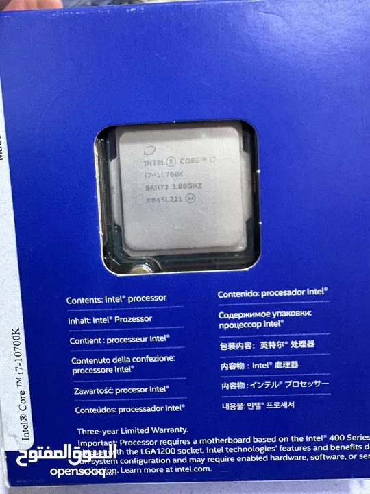 معالج core i7 10700K بإحالة الوكاله للبيع