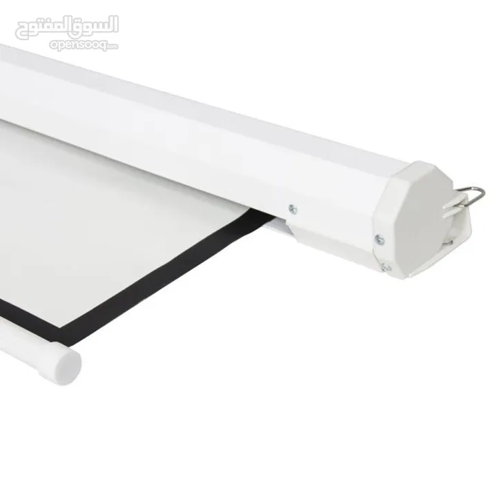 Motorized Projector Screen Wall Mount (240cmx240cm) with Remote شاشة بروجكتور مع ريموت