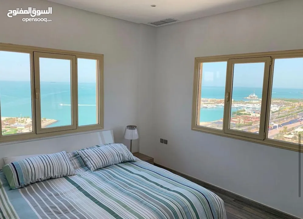 شقة للايجار فى Byblos complex السالميةقطعة9 الدور7 (Sea view (floor7