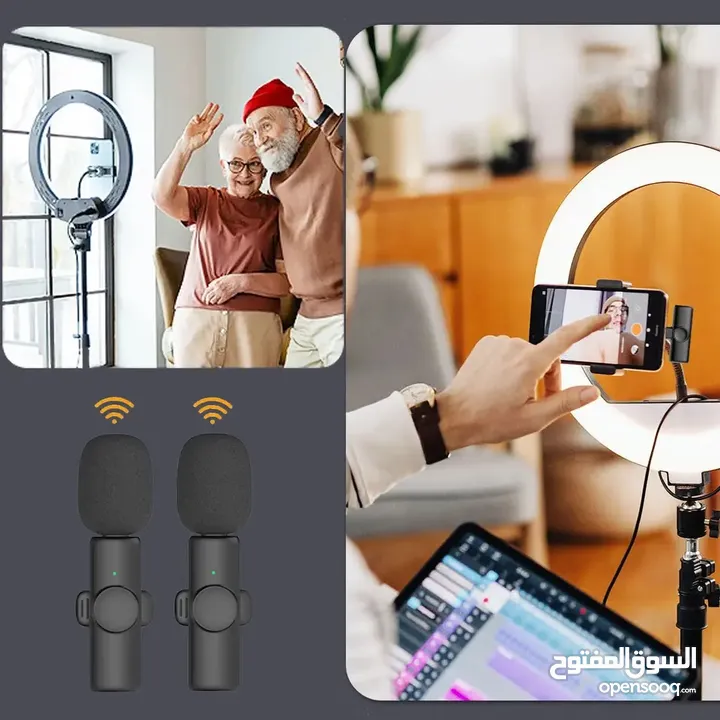 wireless microphone K8 مايكروفون بلوتوث شحن