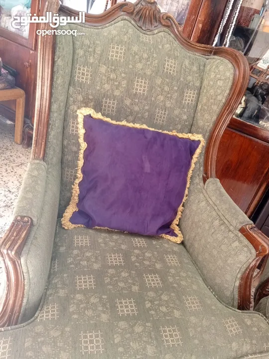 للبيع  بداعي السفر طقم كنب 7 مقاعد مع كفر