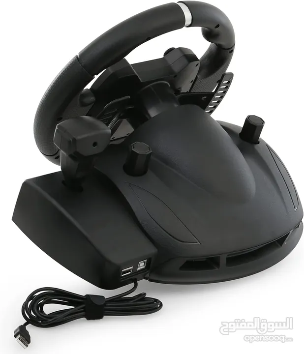ستيرنغ ويل مقود سواقة مع بريكات لأجهزة الـ PC و البلايستيشن AP7 Steering