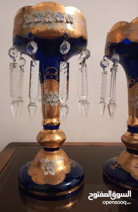 Crystal Egermann كريستال تشيكي ماركة   مزينة بطبقة سميكة من ماء الذهب Egermann