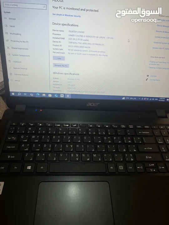 لابتوب ايسر كور i3 مستعمل استعمال بسيط للتواصل على الرقم يلي بلوصف