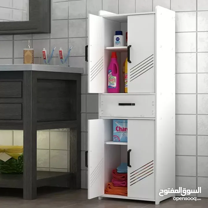 دولاب حمام . خزانتين ودرج