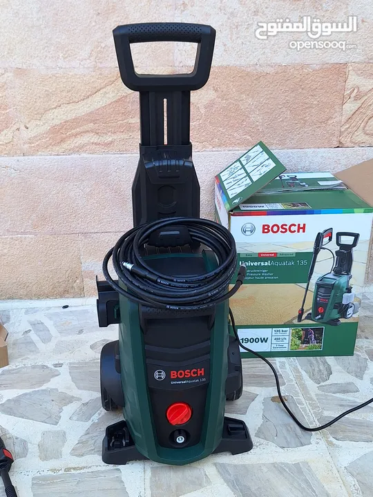 مضخة غسيل ضغط عالي للسيارات .شبه جديدة.شركة بوش ،bosch universal aquatak 135