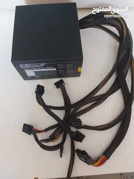 رام ddr4 + مزود طاقة 1400 watt + مبرد + هارد دسك  ram ddr4, power supply corsair, c