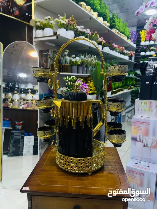 طقم دلة +12 فنجان +حمالة