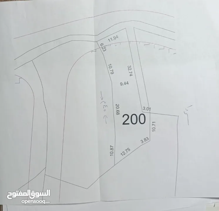 ارض للبيع بمنطقة سردا  تصنيف طابو