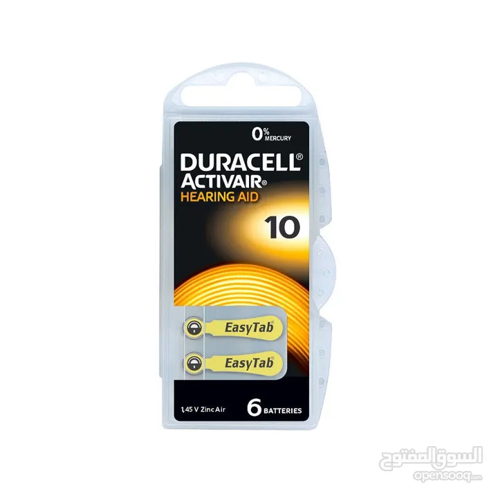 بطاريات دورسل قياس 10 / Duracell PR70 Size 10 بطاريات لسماعات الاذن
