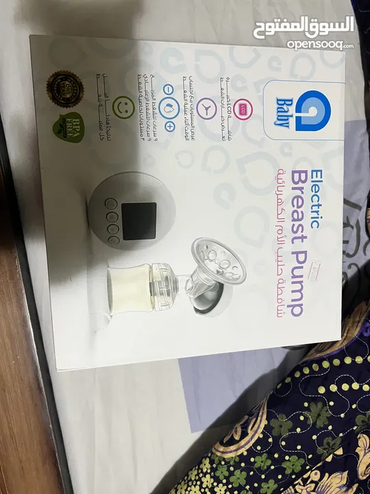 شفاط حليب كهرباء استعمال بسيط مع كامل اغراضه بالكرتونة
