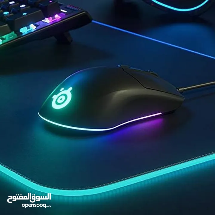 SteelSeries Rival 3 - Gaming Mouse - 8,500 CPI TrueMovE ماوس ستيل سيريس البراند الافضل كفالة سنة