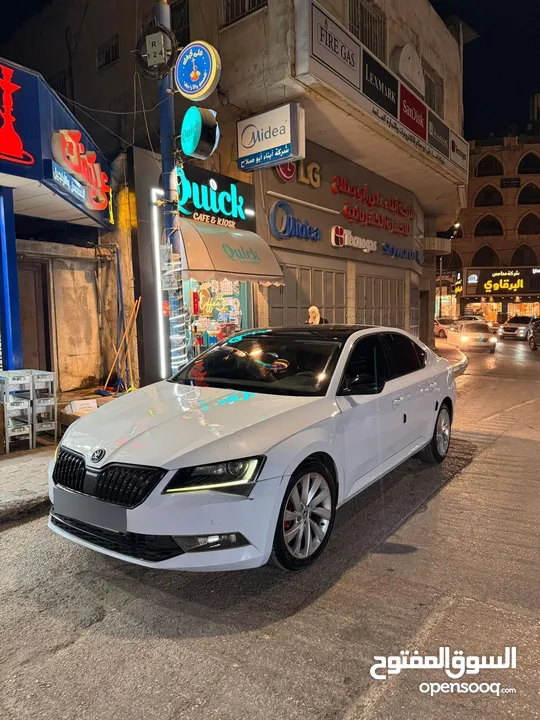 سكودا سوبير بانوراما فل الفل 2017 ترخيص 2016 ماطور 2000 ديزل 190 حصان اوتماتيك السيارة دهان شركة