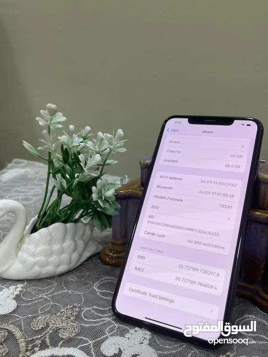 iPhone XS MAX مش مفتوح بحالة الوكالة