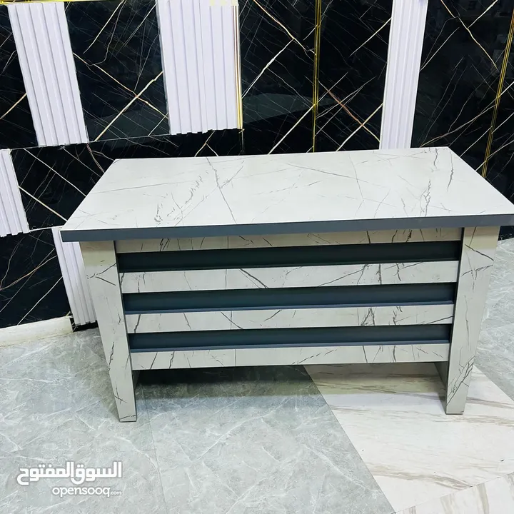 زاويتك بتحكي عنك! مكتب خشب لامينيت أنيق + كرسي شبك مريح 100×50 سم –