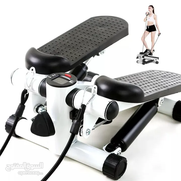 جهاز  الخطوات الرياضي ميني ستيبر  Mini stepper جهاز مشي خطوات مع احبال جهاز المشي رياضي