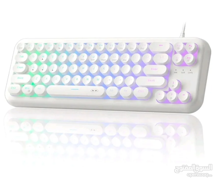 لوحة مفاتيح للألعاب مكونة من60٪مع أضواء خلفية بتقنية RGB،لوحة مفاتيح صغيرة فائقة الكفاءة مضادة للماء