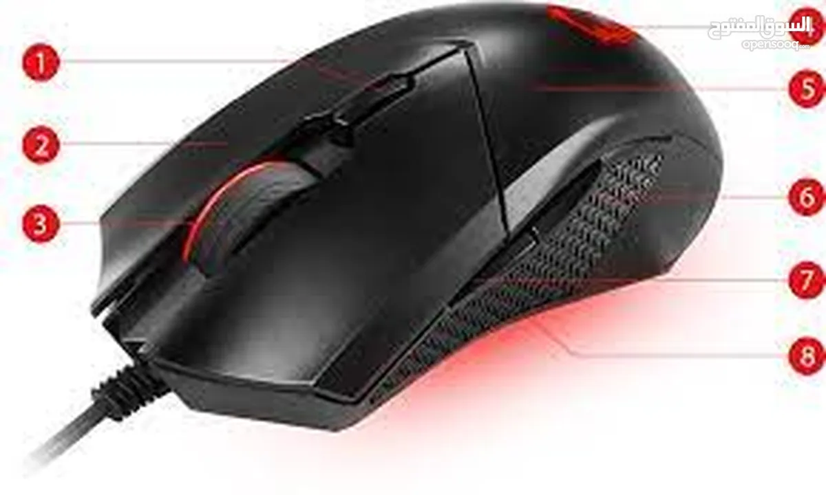 MOUSE CLUTCH GM08 ماوس جيمنج  من msi